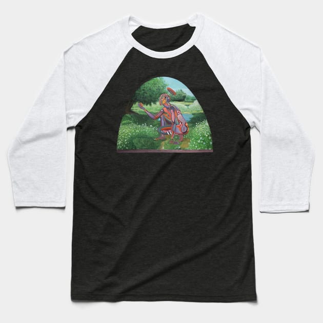 Window Baseball T-Shirt by vartanfriedman